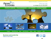 Tablet Screenshot of primeleaders.com